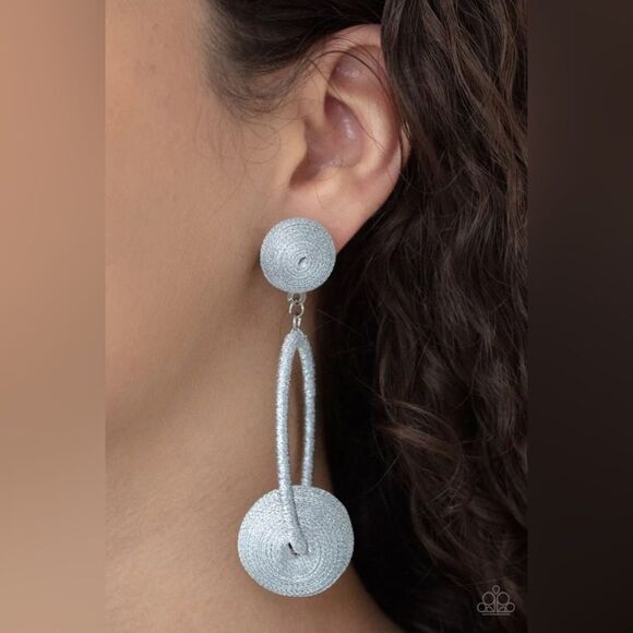 Social Sphere Silver Earrings (7) - Picture 1 of 2
